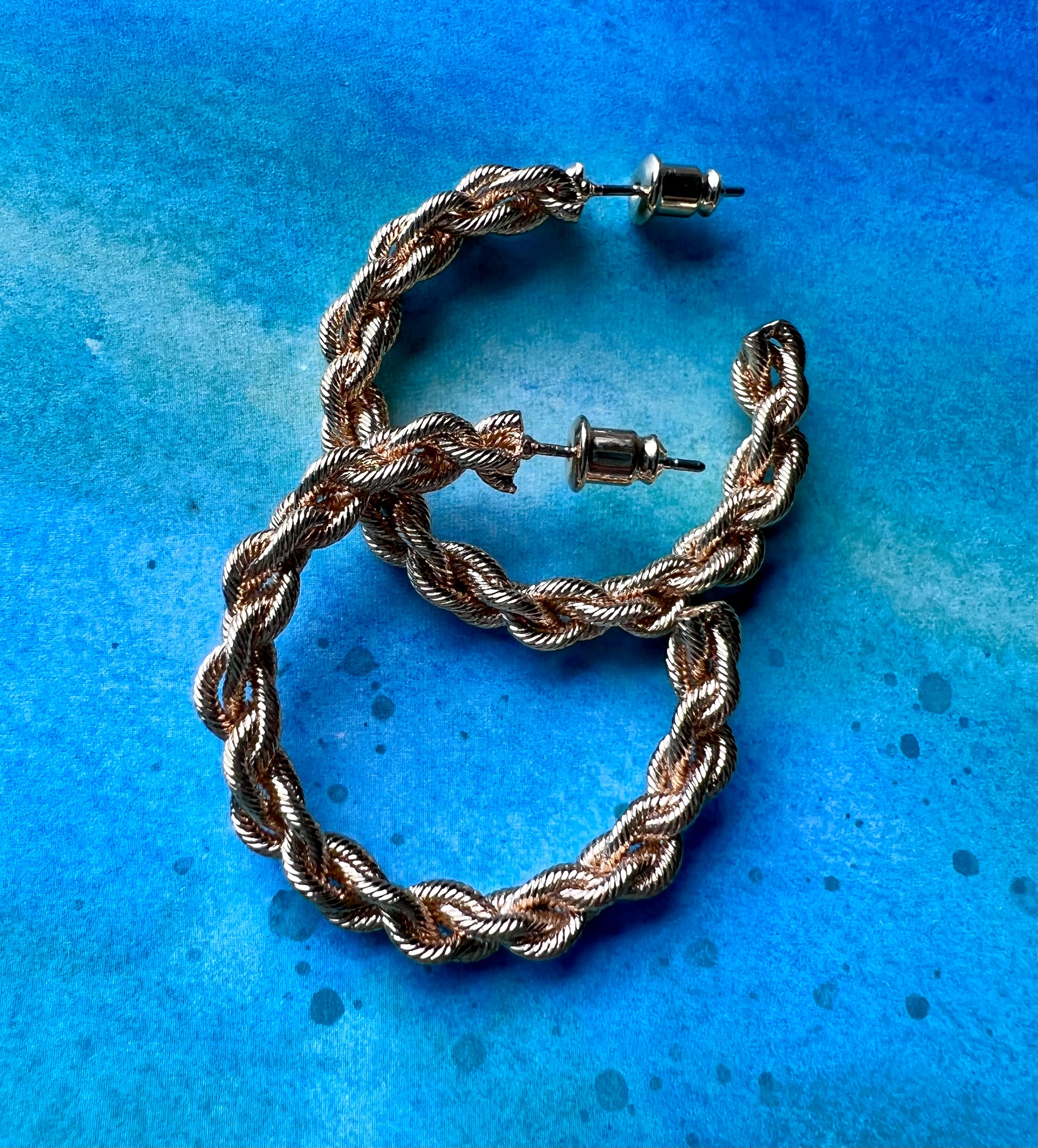 Braided Hoop Earrings - Cassie's Creekside Boutique