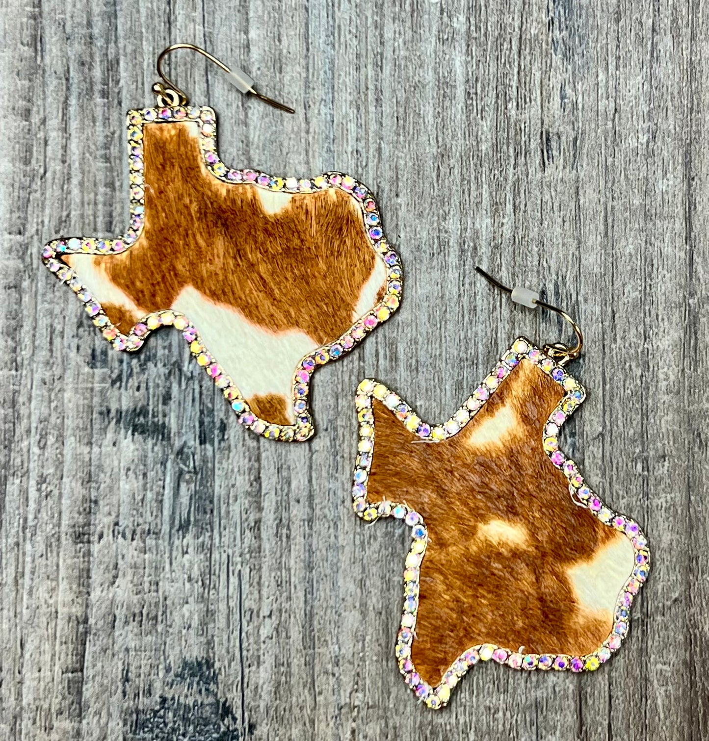 Brown Cow Texas Earrings - Cassie's Creekside Boutique