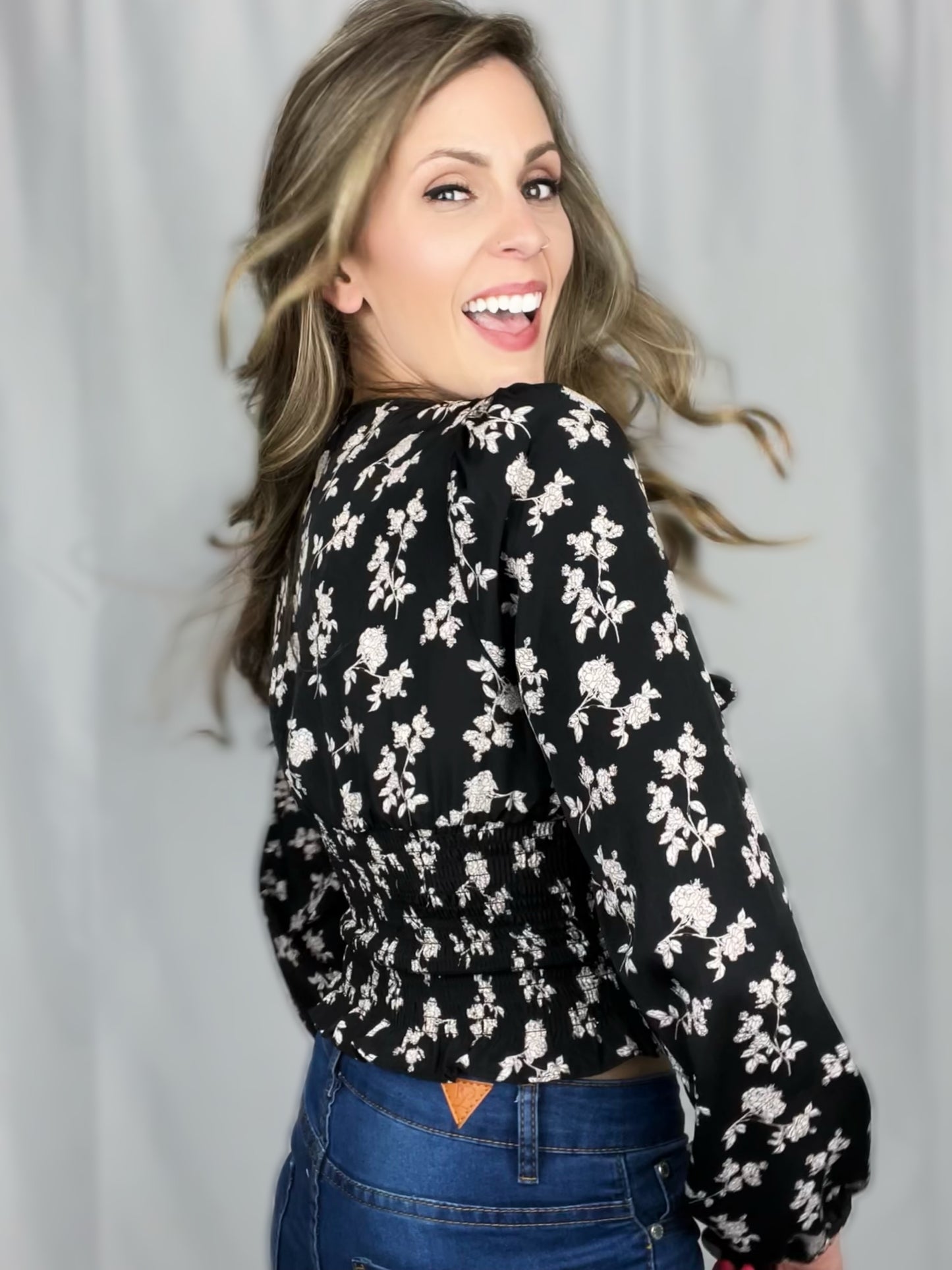Mitsy Floral Smock Top