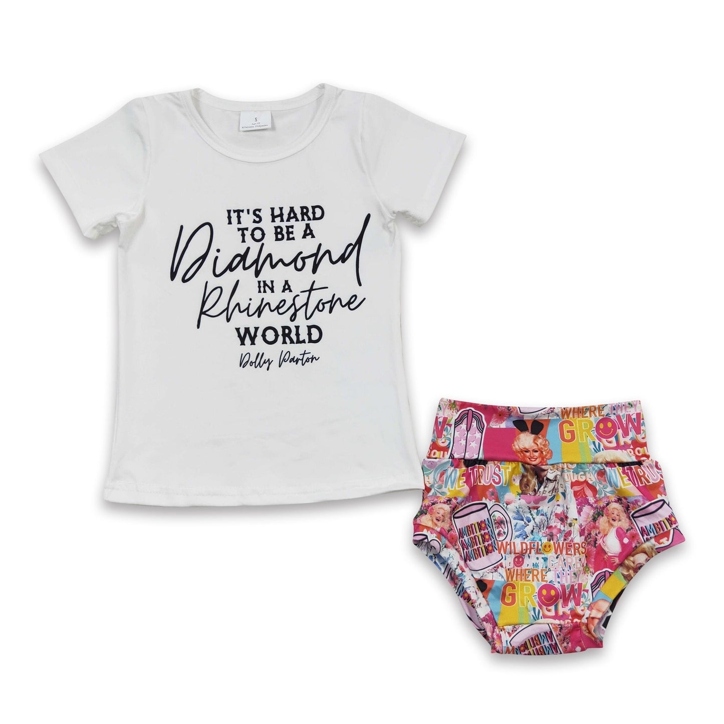 Diamond In A Rhinestone World girls set - Cassie's Creekside Boutique