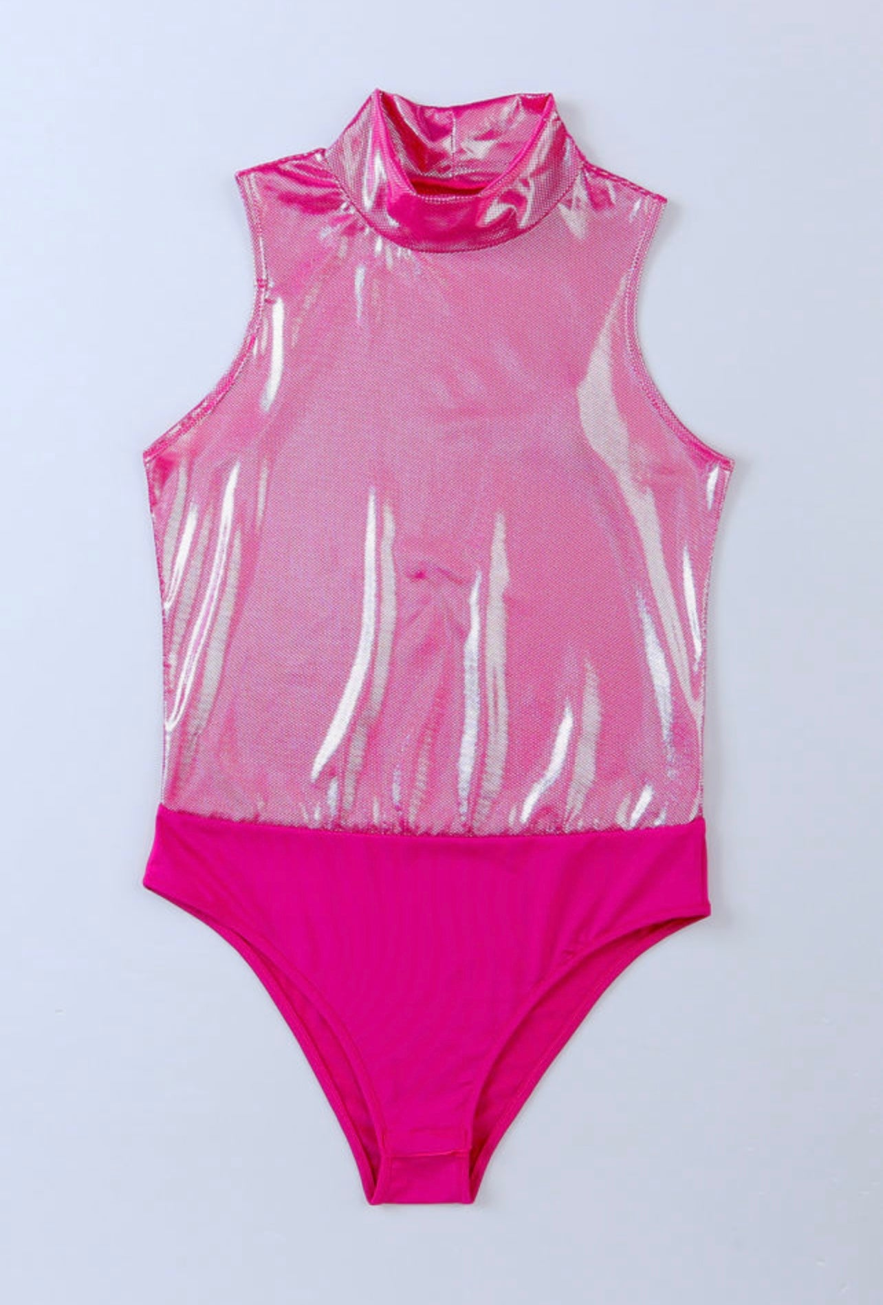 Rose Sequin Sleeveless Bodysuit