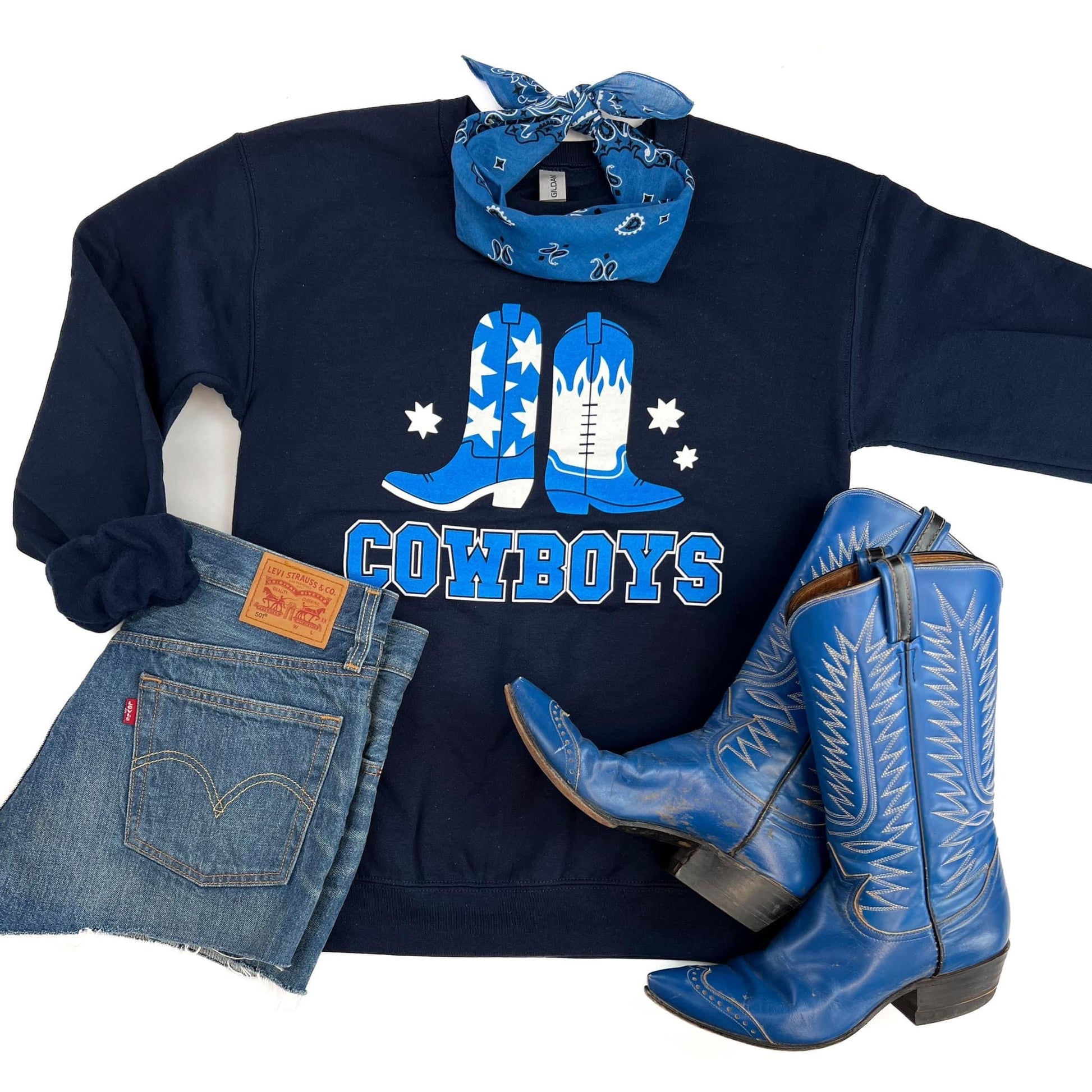 Cowboys Sweatshirt - Cassie's Creekside Boutique