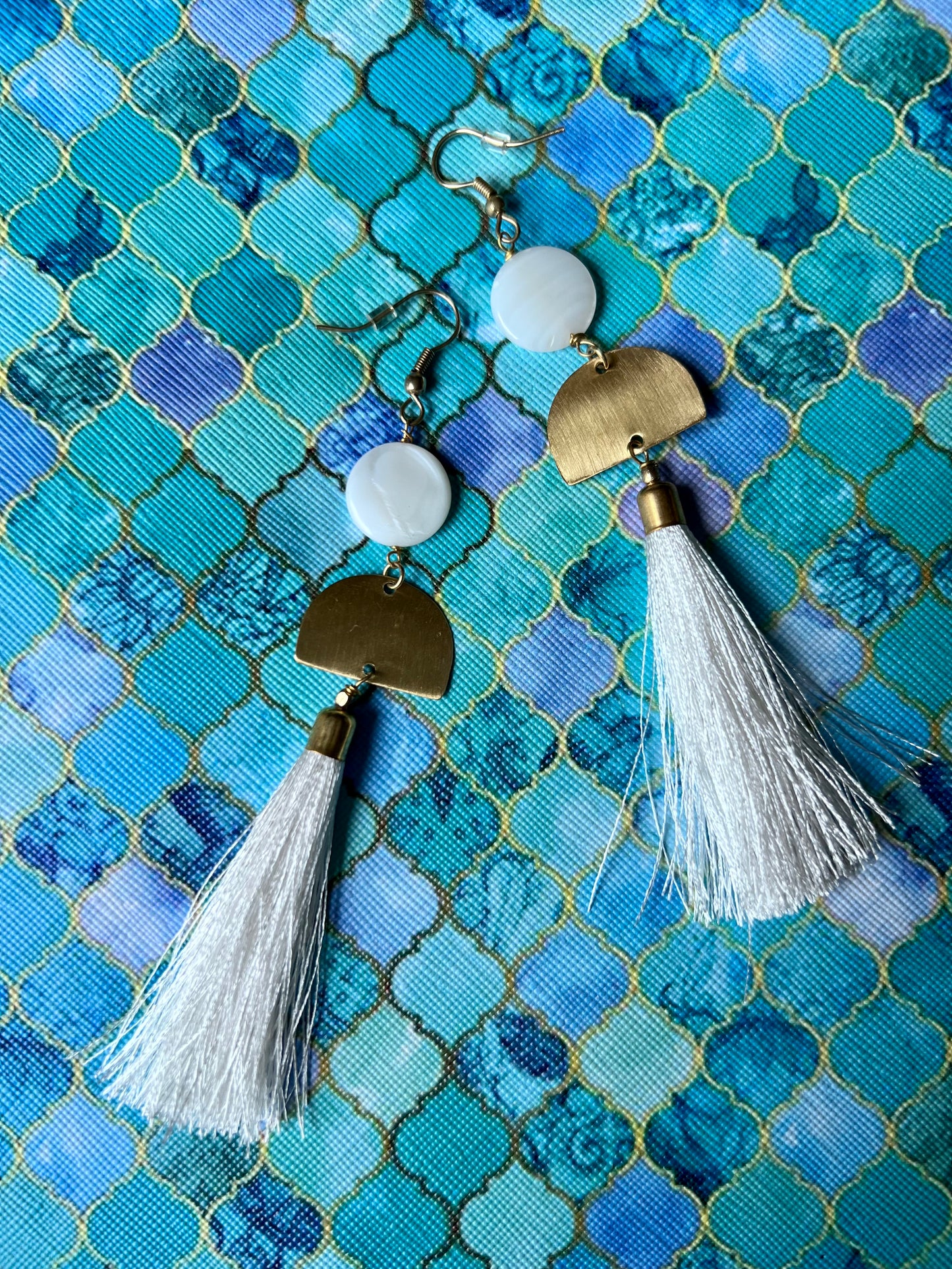 Antique Gold Tassel Earrings - Cassie's Creekside Boutique