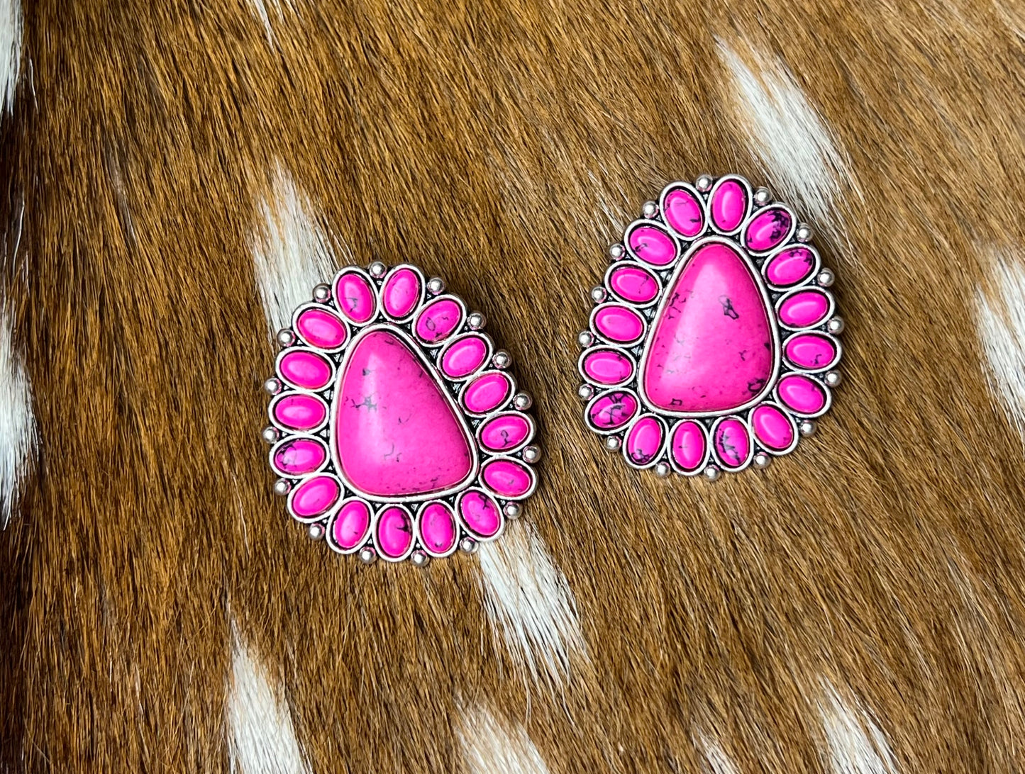 Fuchsia Pink Bellevue Earrings