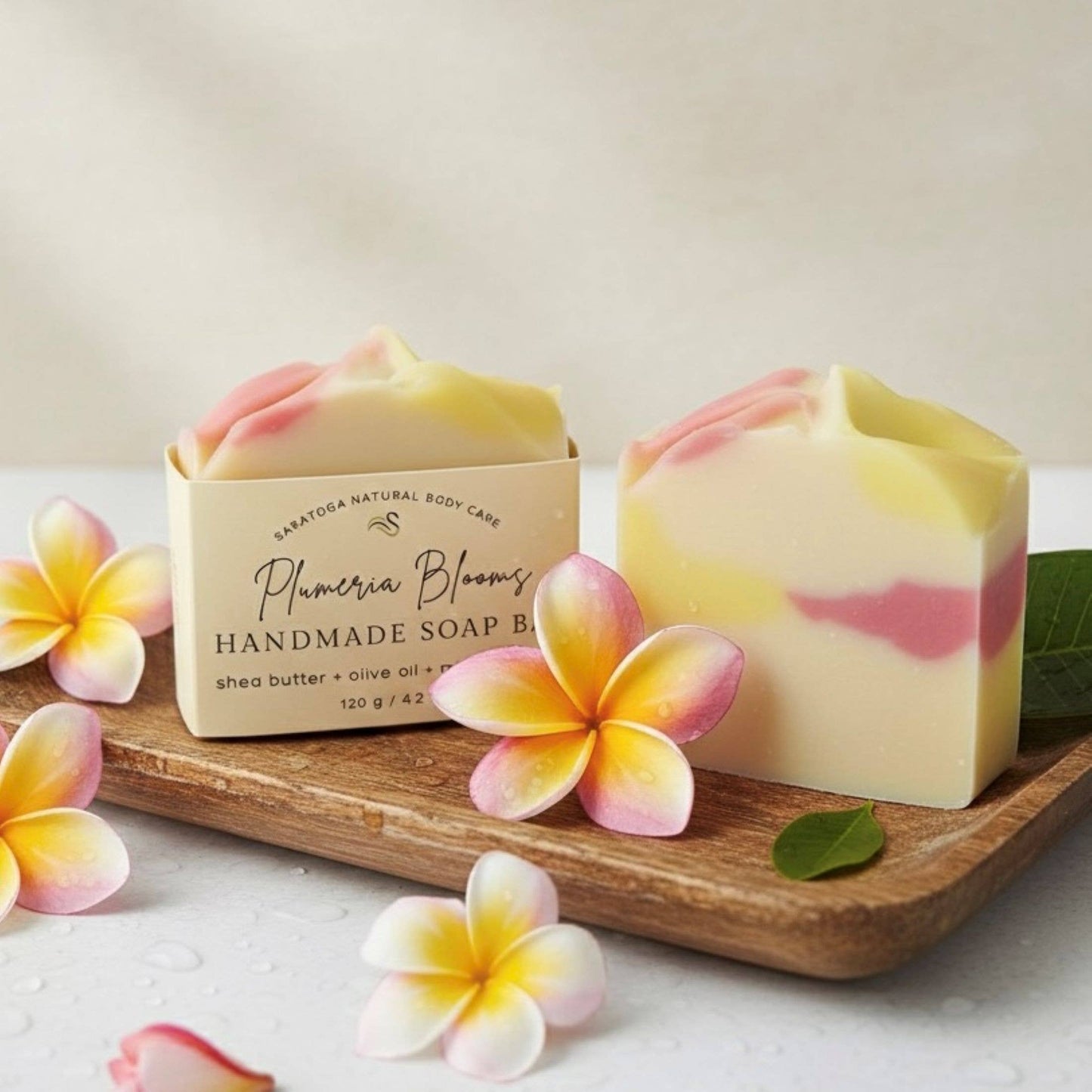 Plumeria Blooms Handmade Soap Bar