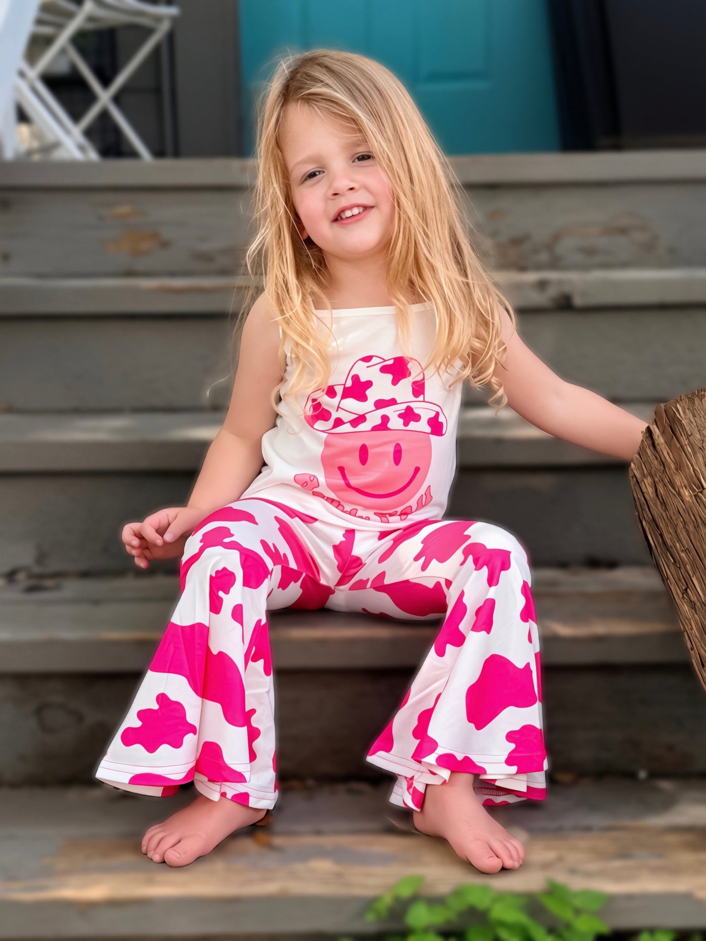 HOWDY Ya'll Girls Bell Bottom Set - Cassie's Creekside Boutique