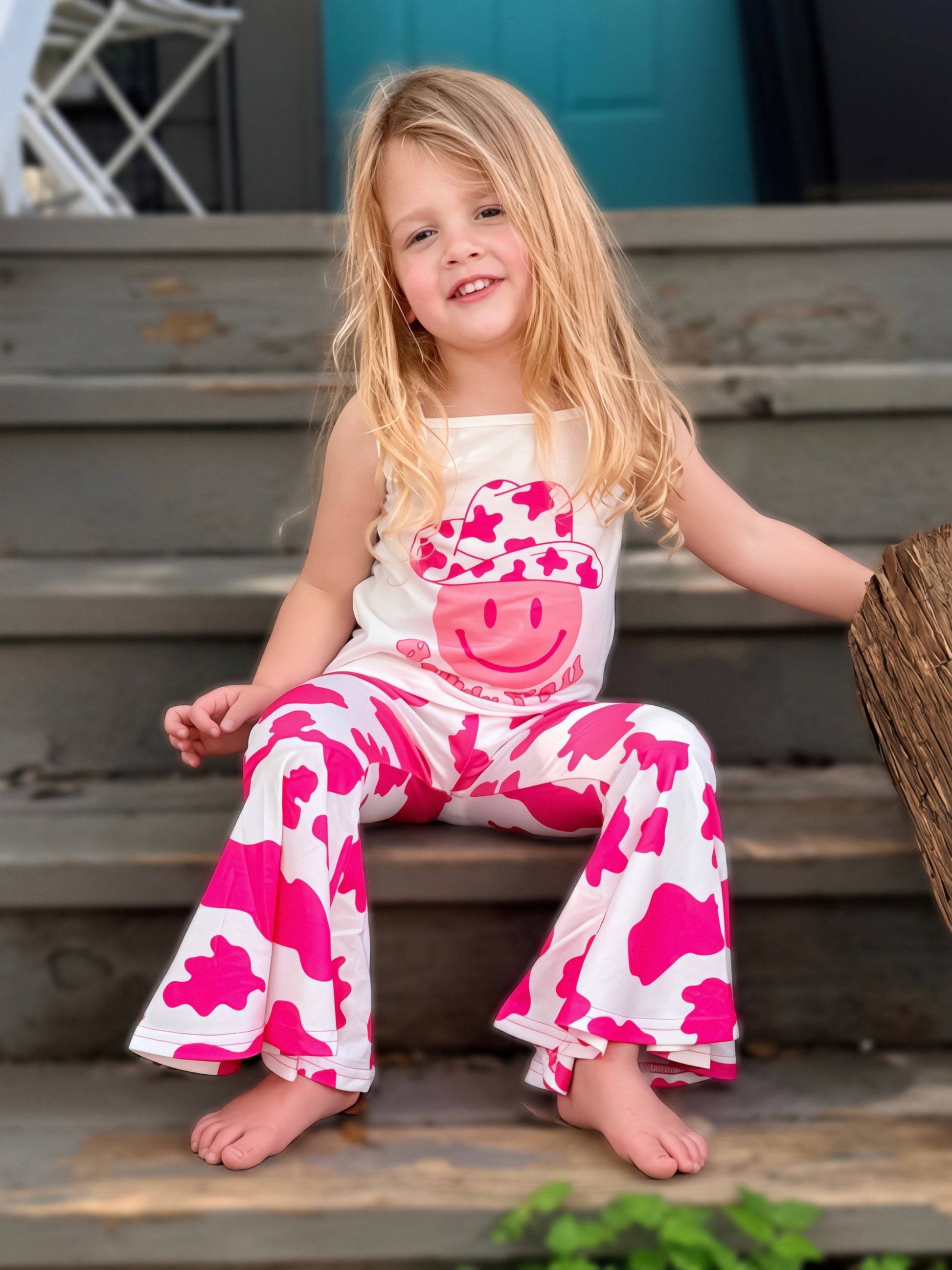 HOWDY Ya'll Girls Bell Bottom Set - Cassie's Creekside Boutique