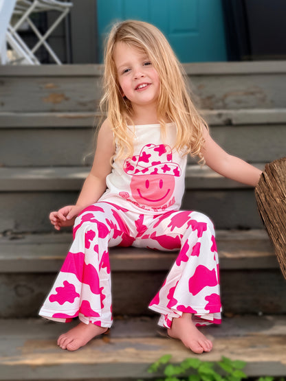 HOWDY Ya'll Girls Bell Bottom Set - Cassie's Creekside Boutique