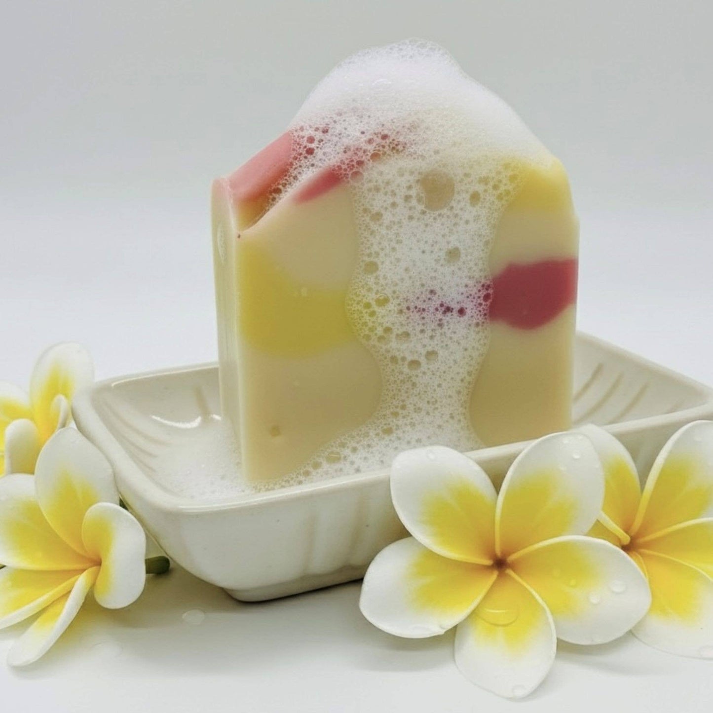 Plumeria Blooms Handmade Soap Bar