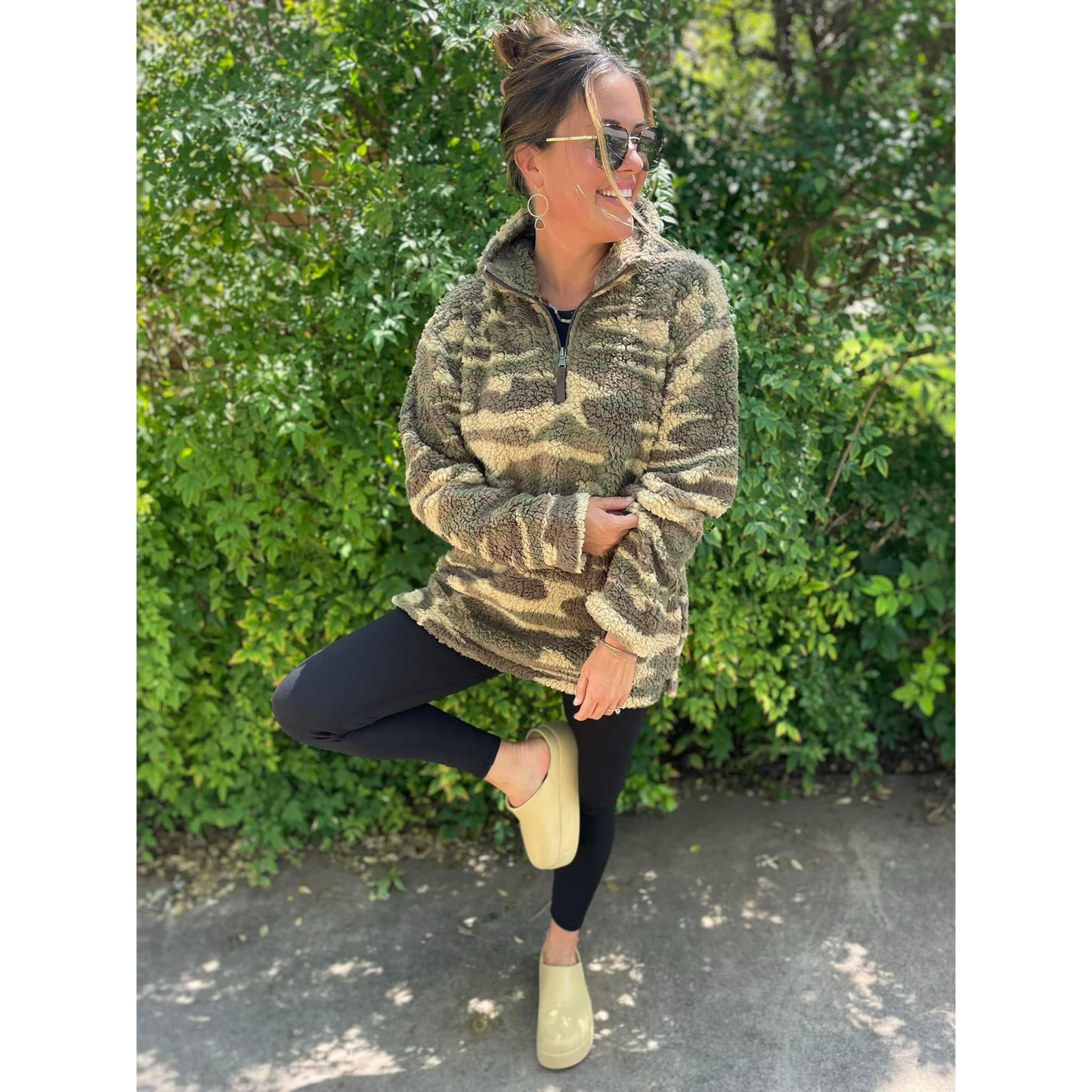 Lush in Camo Quarter Zips