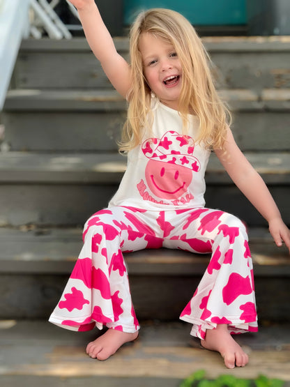 HOWDY Ya'll Girls Bell Bottom Set - Cassie's Creekside Boutique