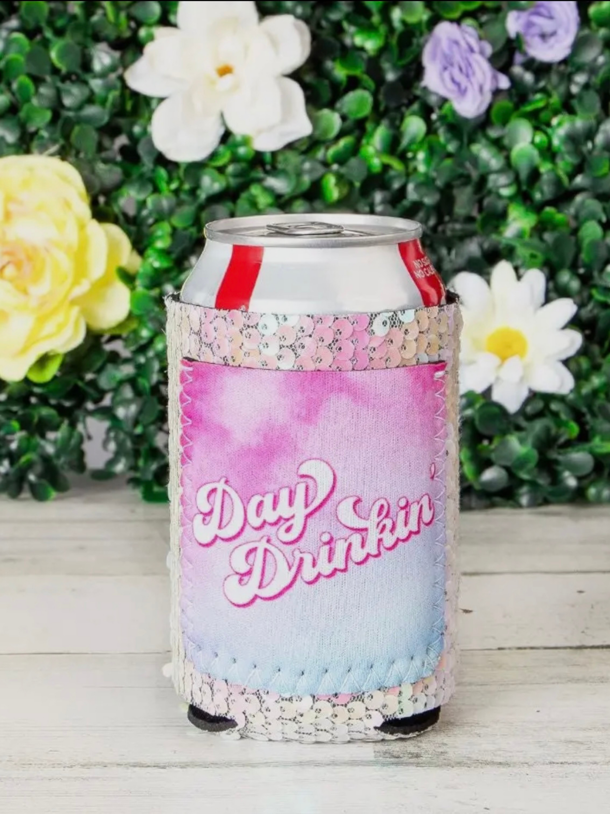 Humor Sequin Can Coolers - Cassie's Creekside Boutique