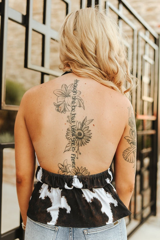 Too Cute to Wrangle Halter Top - Cassie's Creekside Boutique