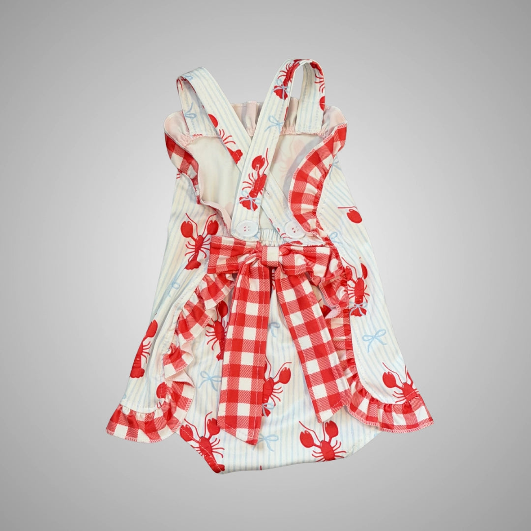Little Crawfish Boil Ruffle Romper - Cassie's Creekside Boutique
