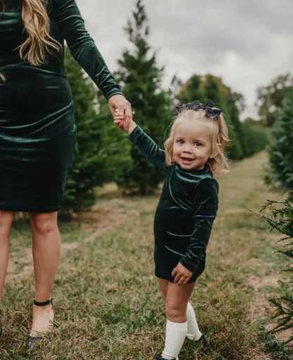 Christmas Pines Mommy and Me Dress