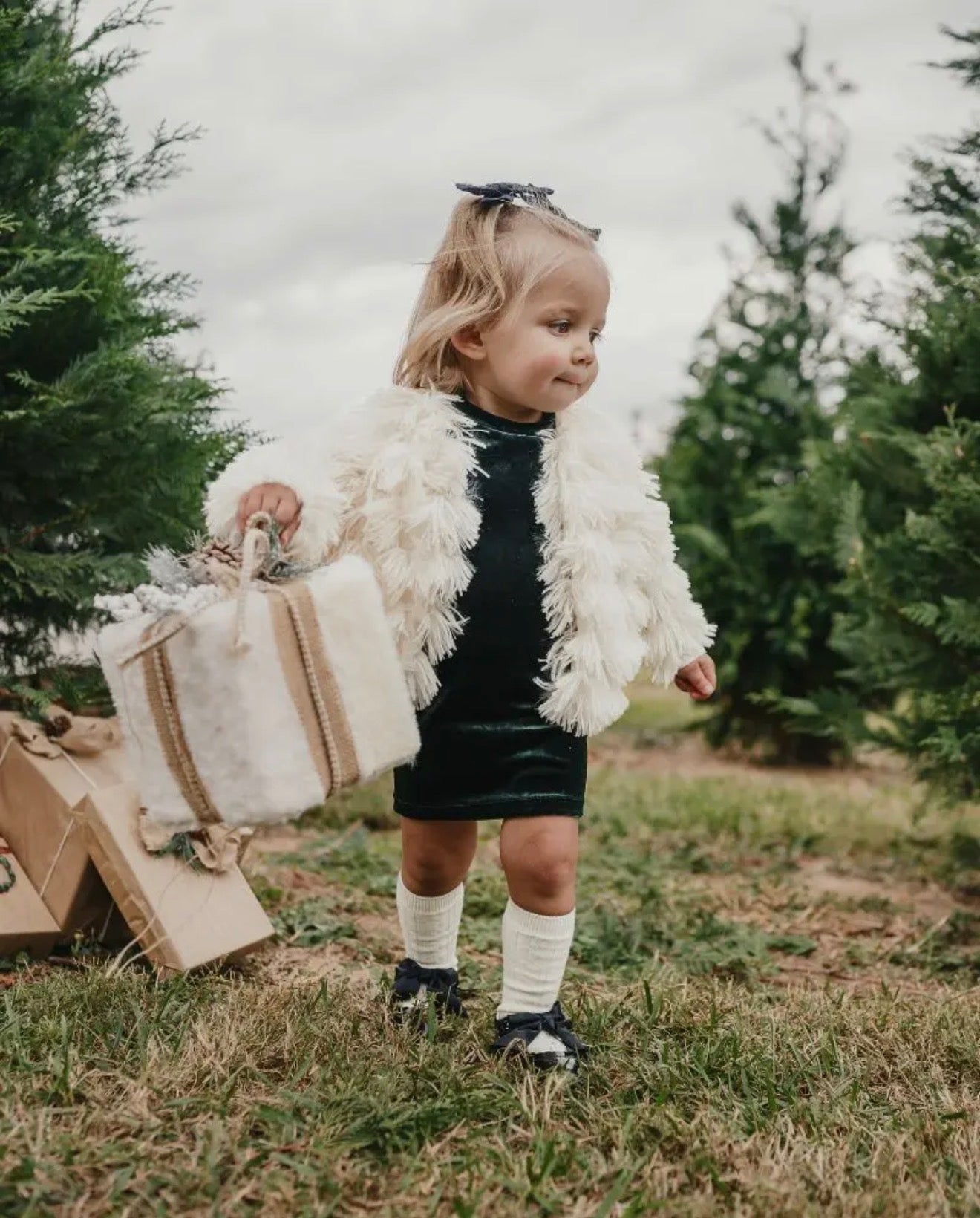 Christmas Pines Mommy and Me Dress