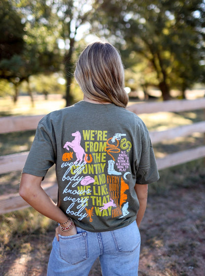 We're from the Country graphic Tee