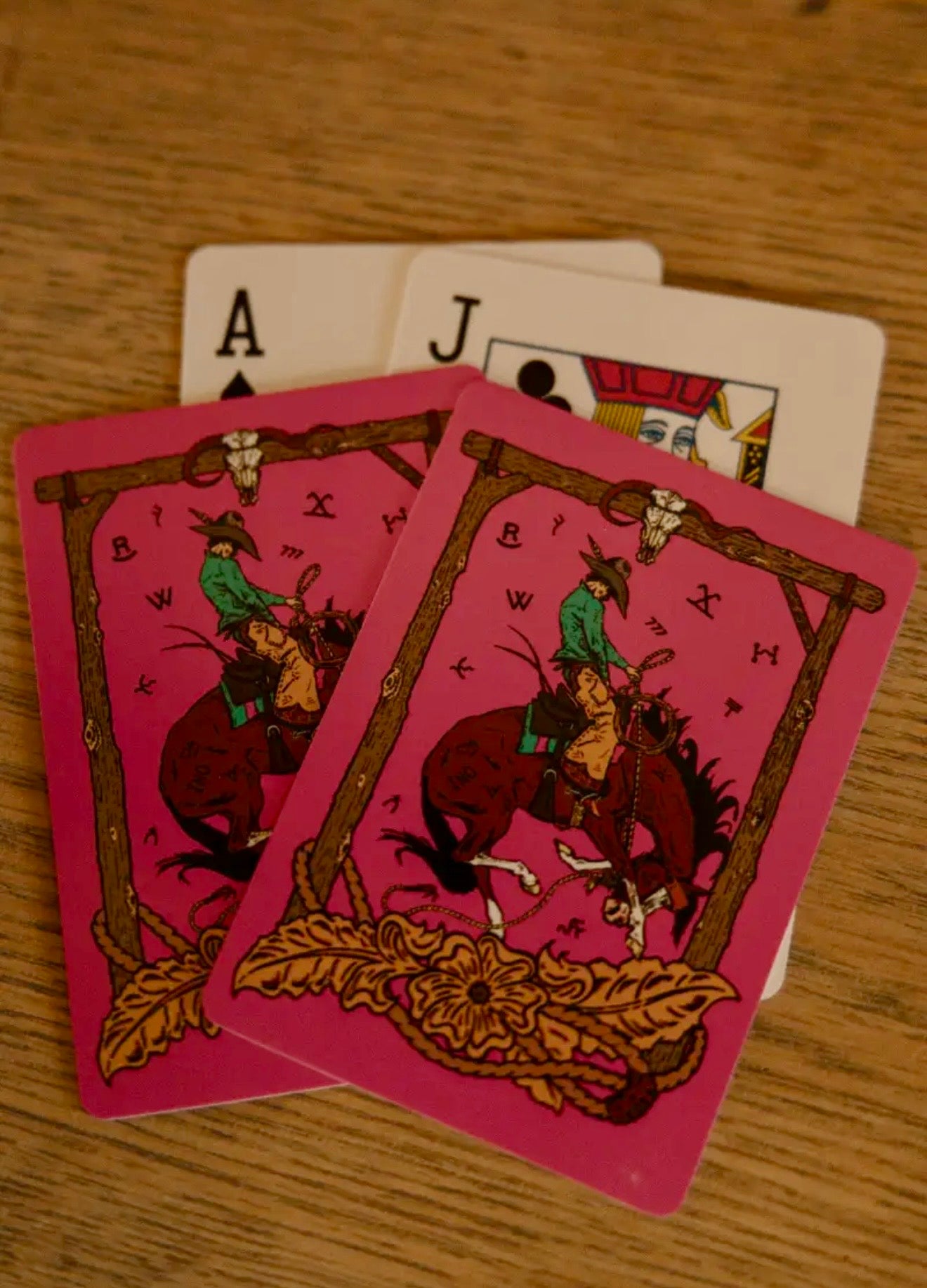 Pink Outlaw Playing Cards - Cassie's Creekside Boutique