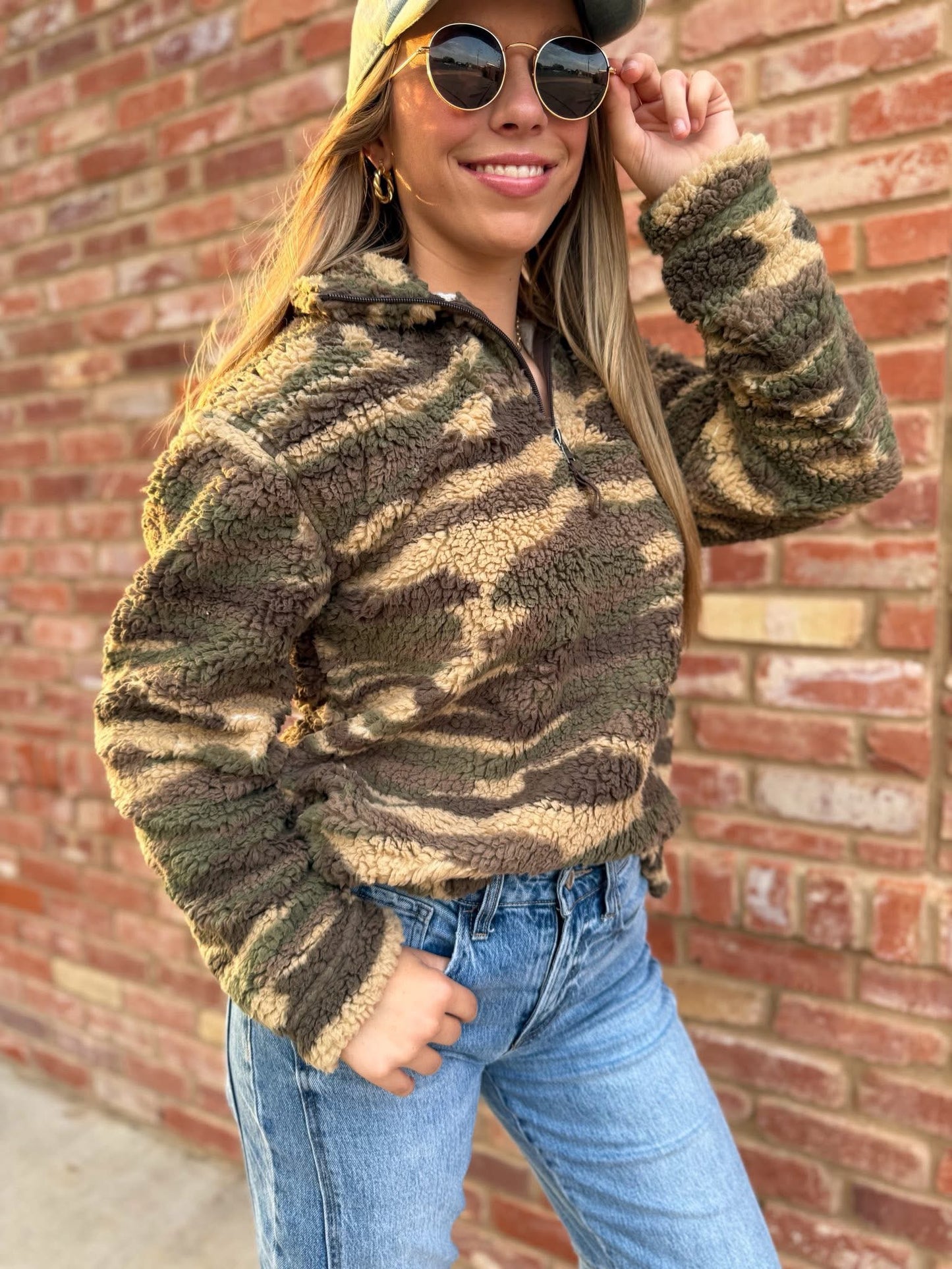 Lush in Camo Quarter Zips