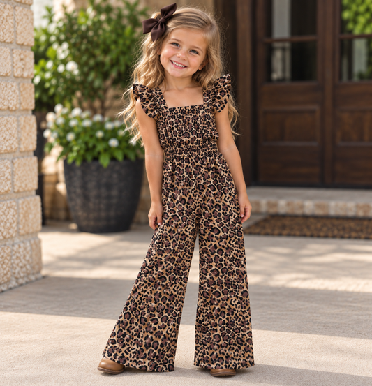Wild at Heart Leopard Ruffle Jumpsuit