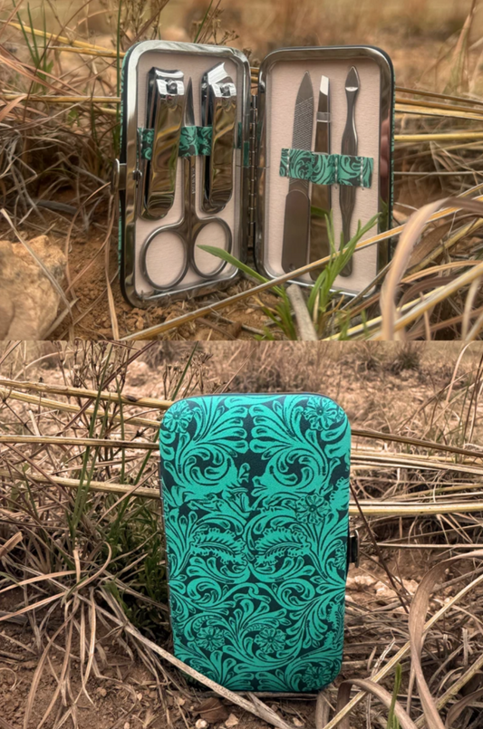 Tooled In Turquoise Manicure Set - Cassie's Creekside Boutique