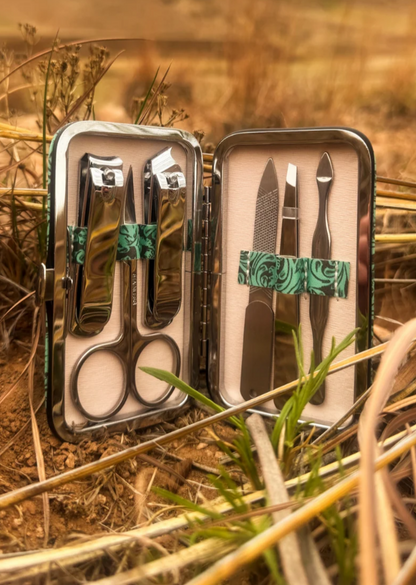 Tooled In Turquoise Manicure Set