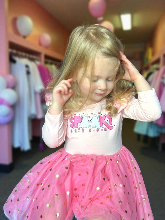 Girls Pink with Tulle Dress