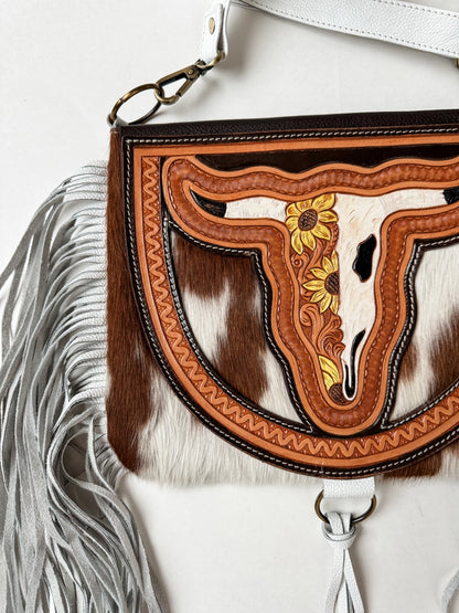 The Caroline Crossbody Cowhide Purse - Cassie's Creekside Boutique