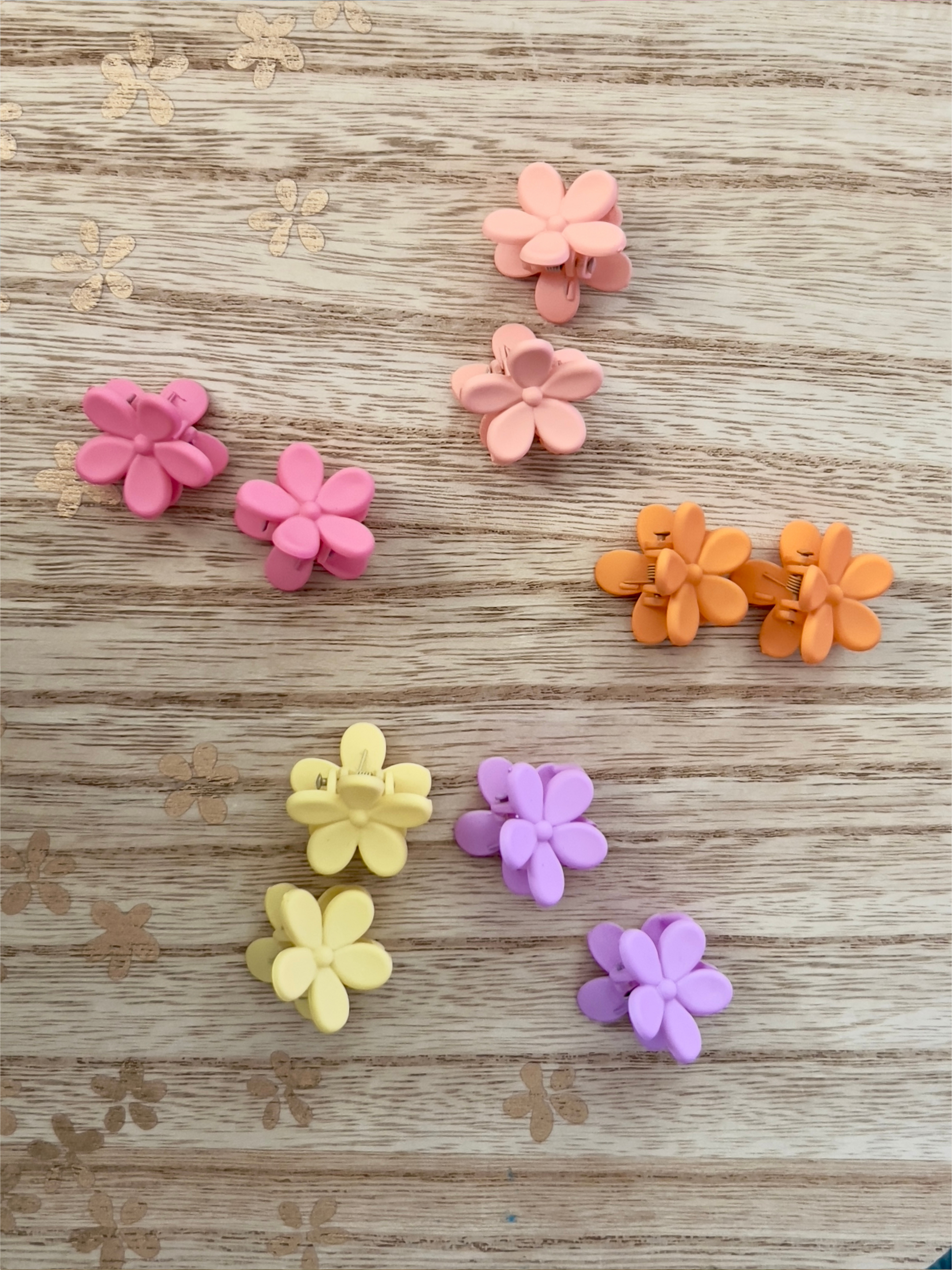 Girl's Mini Flower Hair Clips - Cassie's Creekside Boutique