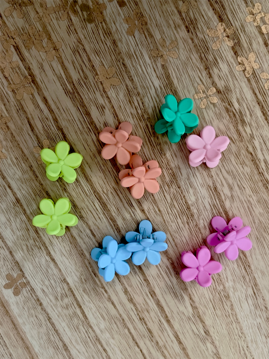 Girl's Mini Flower Hair Clips