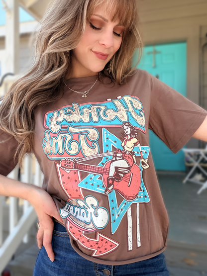 Honky Tonk Honey Boxy Graphic T - Cassie's Creekside Boutique