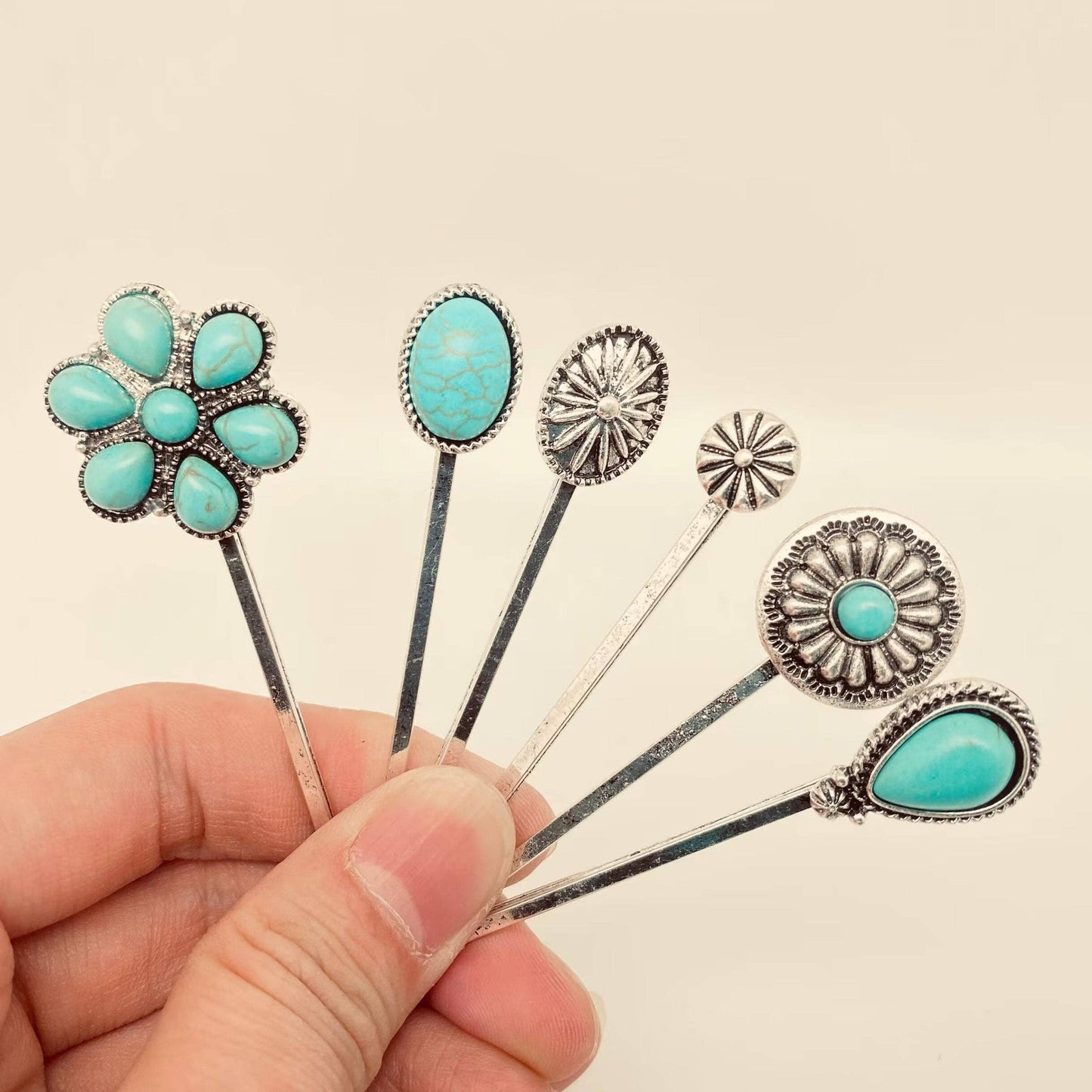 Pop of Turquoise Hair Pin
