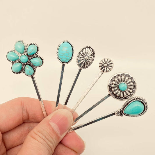 Pop of Turquoise Hair Pin