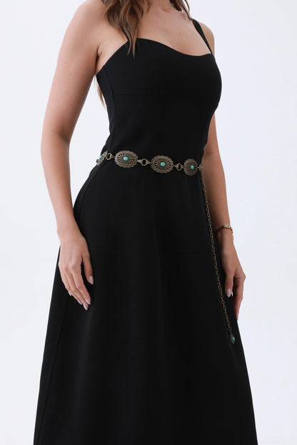 Antique Gold Western Chain Belt - Cassie's Creekside Boutique