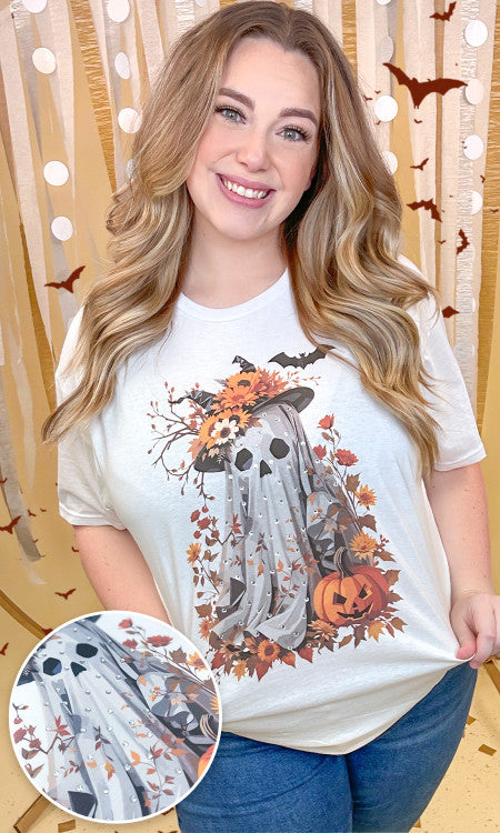 Gaudy Ghost Graphic T-Shirt
