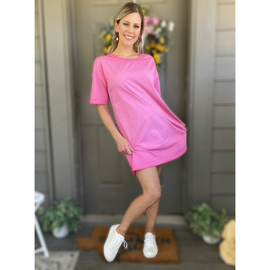 Pink Skies T-Shirt Dress