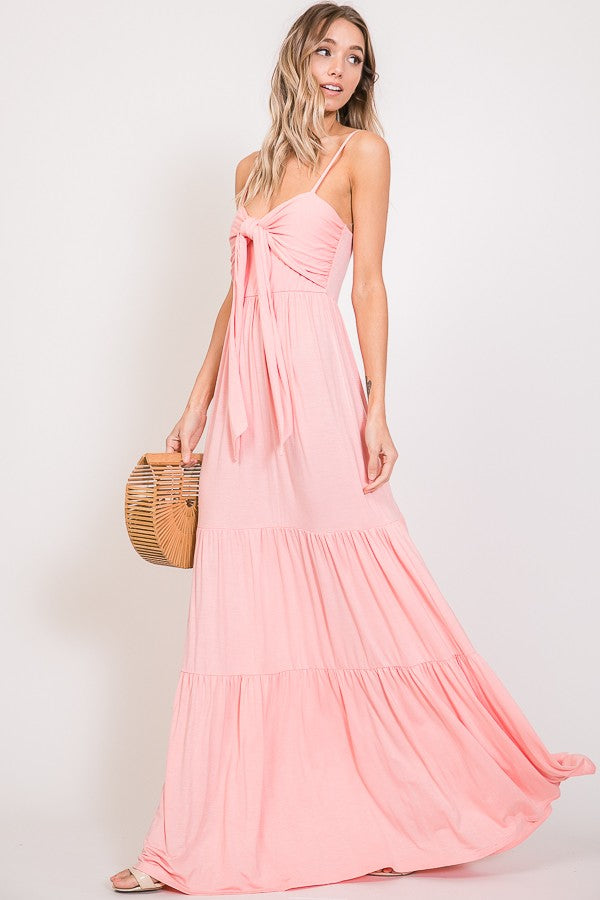 Blush Ruffled Maxi Dress