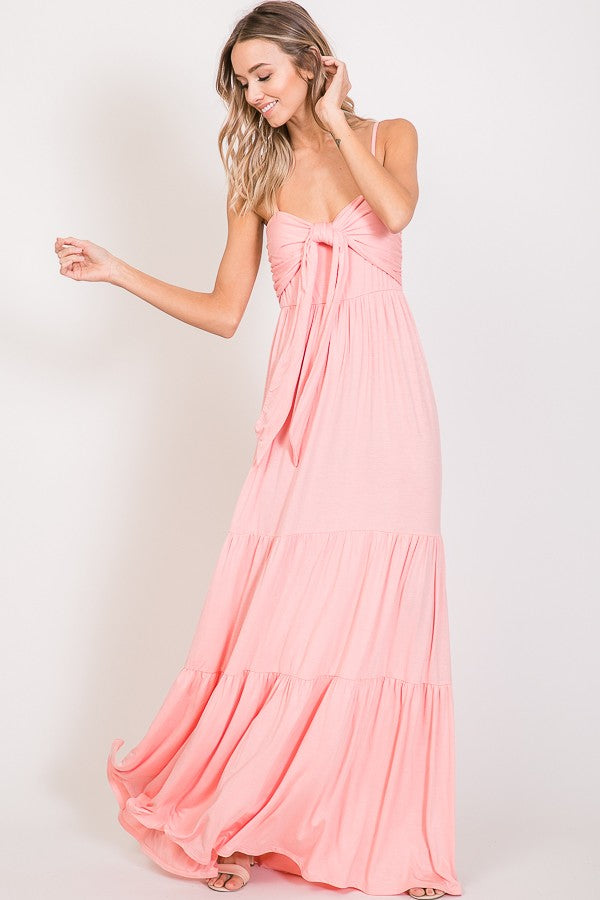 Blush Ruffled Maxi Dress