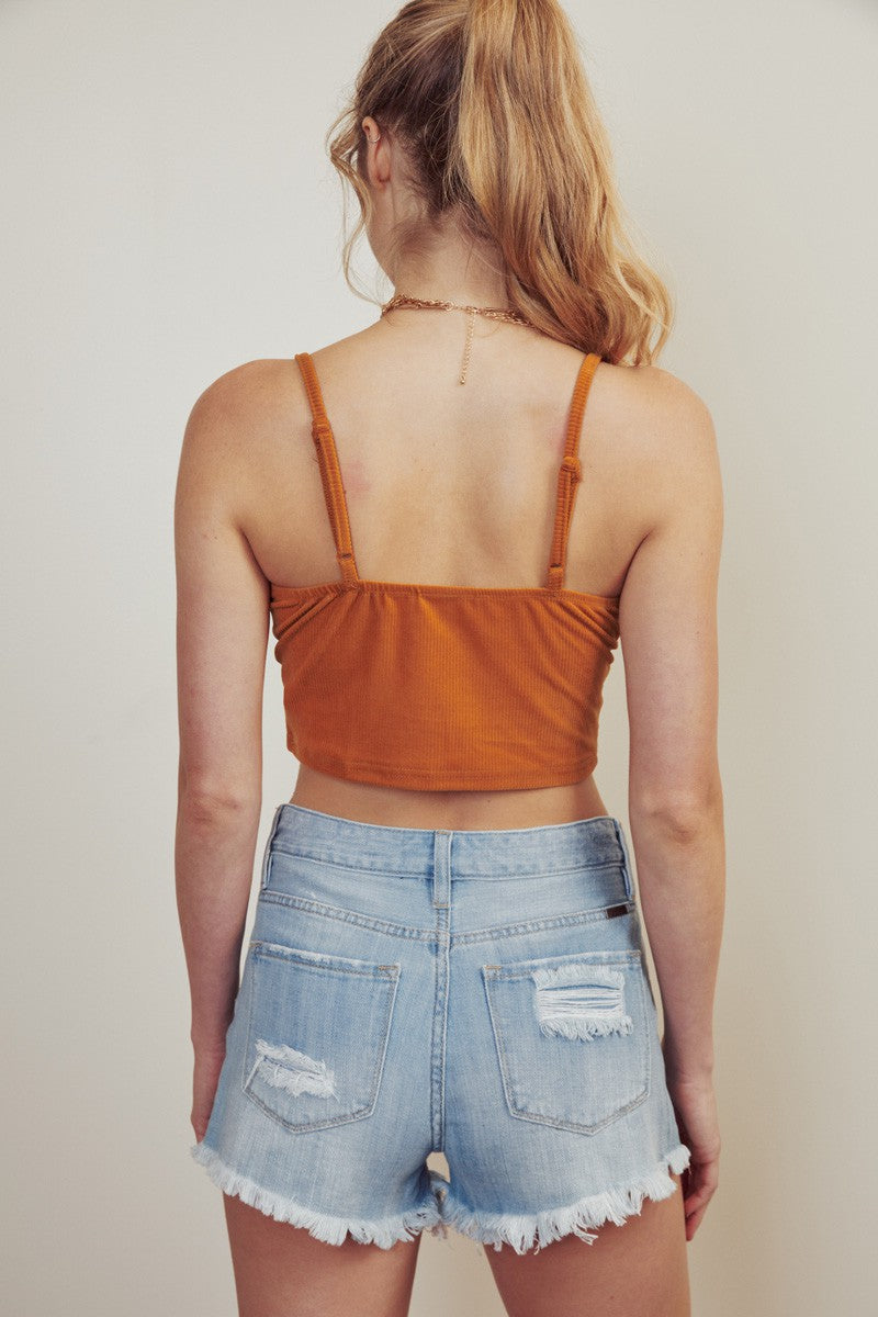 The Carrie Distressed Cutoffs