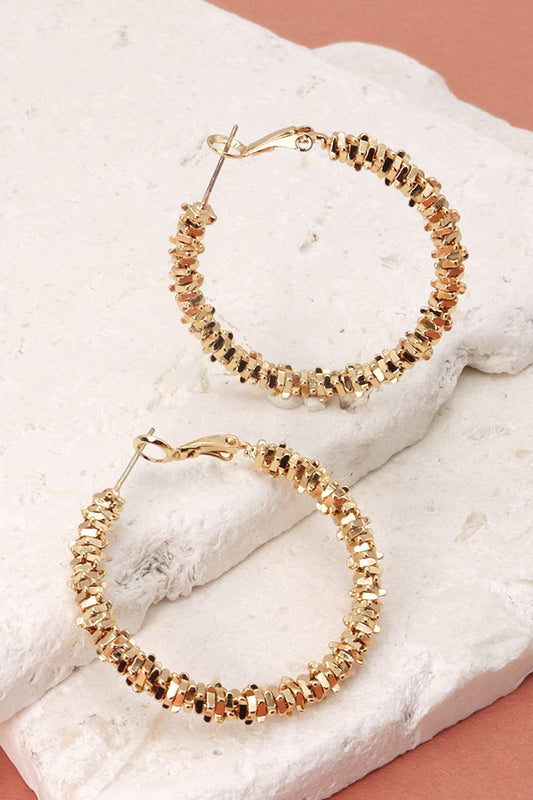 Golden Brick Hoops