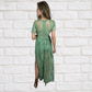 Laced in Sage Maxi Romper