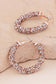 Rose Gold Bohemian Sparkle Hoops