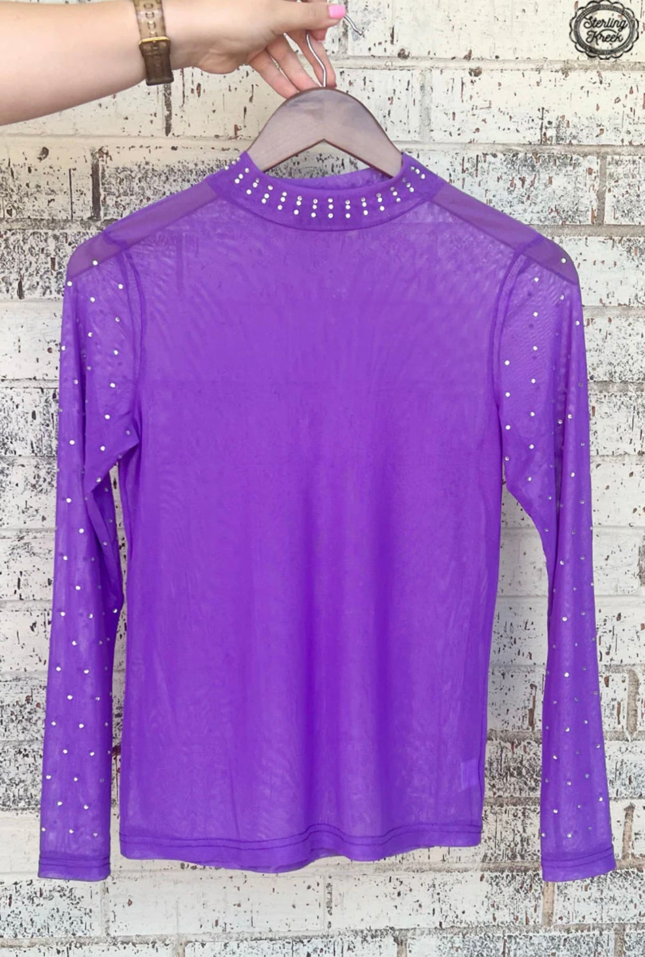 Purple Haze Mesh Top