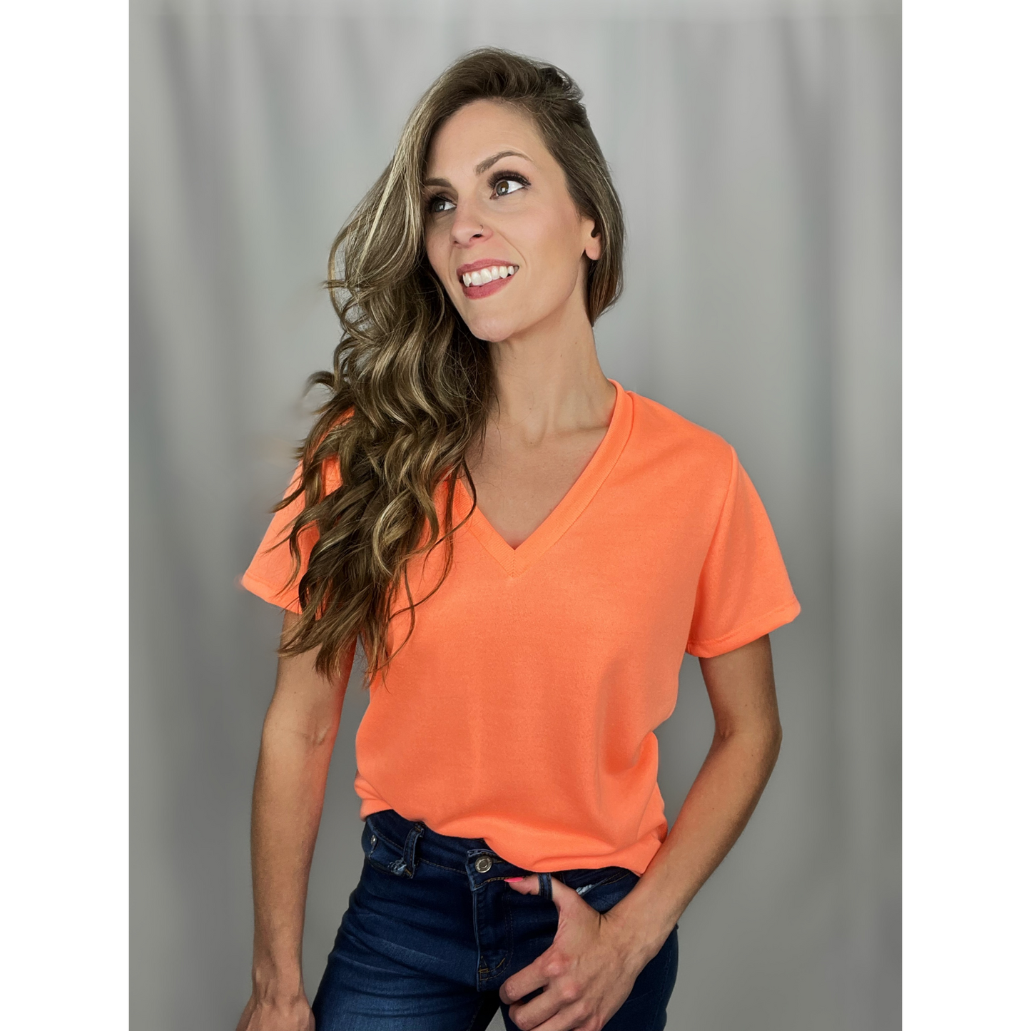 Dreamsicle V-Neck Top