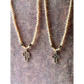 Western Glass Bead Leopard print Pendant Necklace