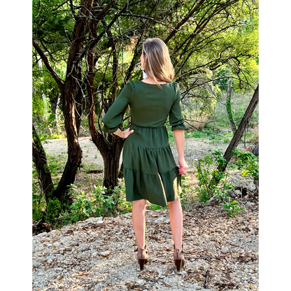Olive Tiered Dress Me Up