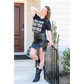 Mini Rebel Rose Slit Skirt