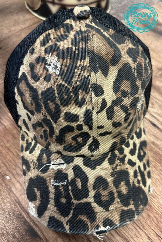 Lucky Leopard Baseball Cap - Cassie's Creekside Boutique