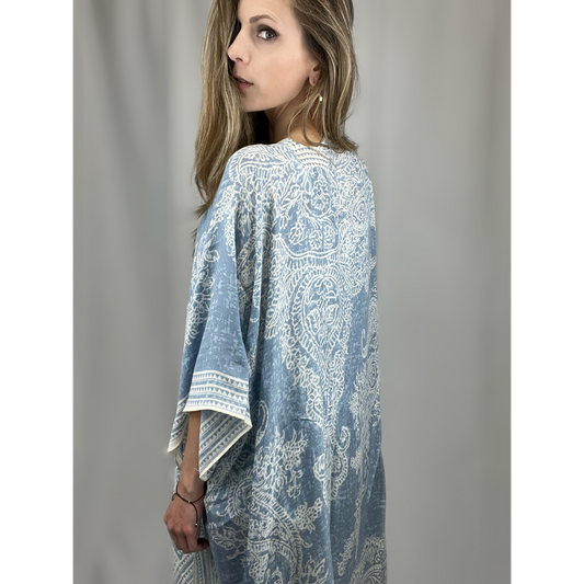 Paisley Print Kimono