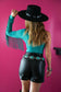Turquoise Fringed Bodysuit